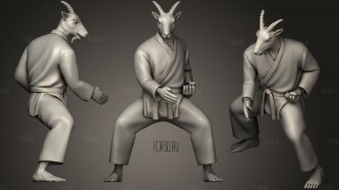 Karate Goat Chop stl model for CNC